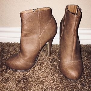 High heel ankle boots